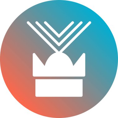 Beyaz arkaplanda izole edilmiş daire şeklinde pasta simgesi. vektör illüstrasyonu