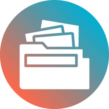 Dosya. Web simgesi basit illüstrasyon