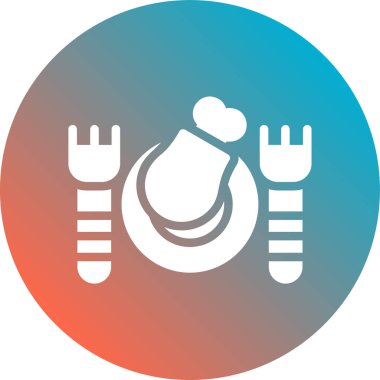 Beyaz arkaplanda vektör modern düz daire simgesi