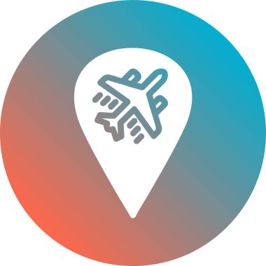 Seyahat simgesinin vektör illüstrasyonu