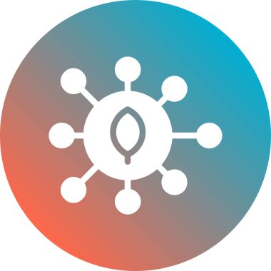 Benzersiz küresel ağ vektör simgesi