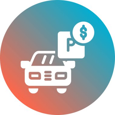 araba simgesi vektör illüstrasyonu