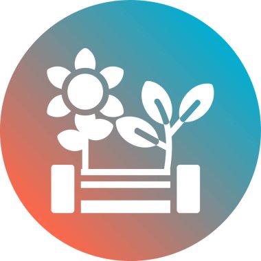 bitki simgesi, vektör illüstrasyonu