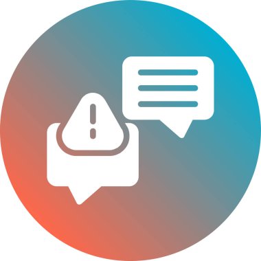 Konuşma balonu vektör çizimi