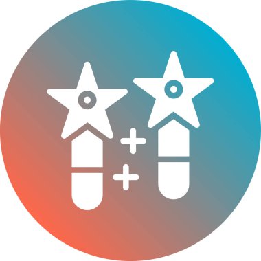 yıldız simgesi soyut bir grupta izole edildi