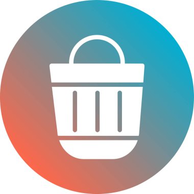 Alışveriş sepeti ikonu modern basit illüstrasyon