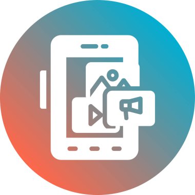 mobil uygulama simgesi vektör illüstrasyonu