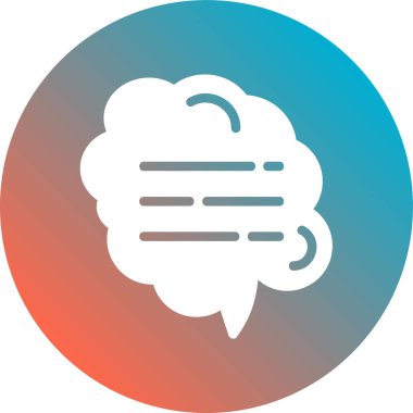 beyin ikonu vektör illüstrasyonu