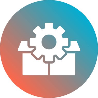 Teçhizat Web simgesi basit illüstrasyon