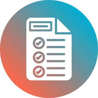 Belge. Web simgesi basit illüstrasyon