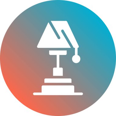 Moda Biçimli Lamba Simgesi İzole Arkaplan