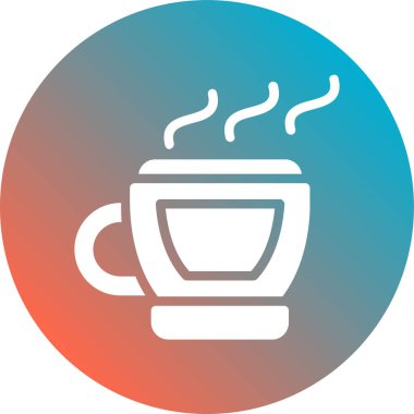 Bardak. Web simgesi basit illüstrasyon