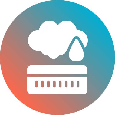 Bulut. Web simgesi basit illüstrasyon