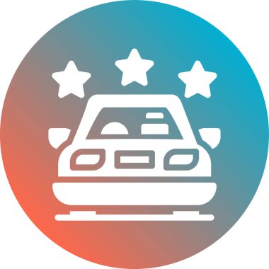 araba simgesi, vektör illüstrasyonu