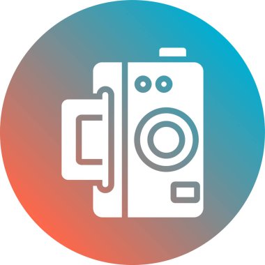 kamera simgesi vektör illüstrasyonu