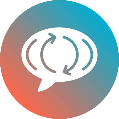 konuşma kabarcıklar simge vektör çizim