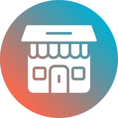 dükkan simgesi vektör illüstrasyonu