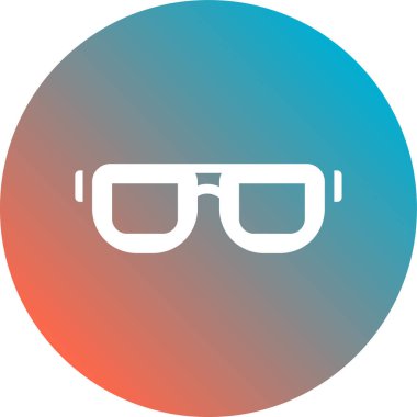 Soyut grupta gözlük simgesi izole edildi