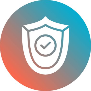 kalkan ikon vektör illüstrasyonu