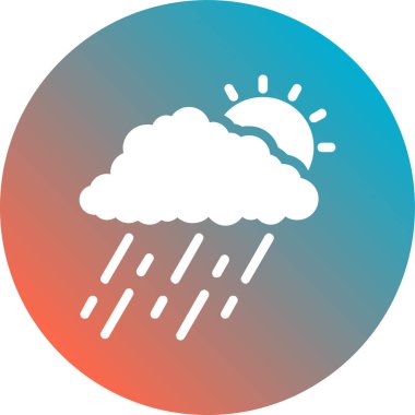 Bulut. Web simgesi basit illüstrasyon