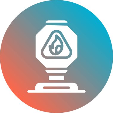 Ateş simgesinin vektör illüstrasyonu