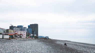 Batumi Gürcistan 'ın Karadeniz kıyısı üzerinde şehir manzarası sakin hava açık gündüz macera yolculuğu