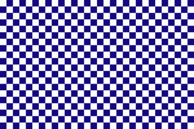 Dama Şablonu Beyaz ve Mavi