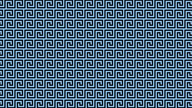 Yunan Meander Deseni. Yunan anahtar deseni. Geometrik çizgiler. Antik Yunan motifleriyle soyut desen. İllüzyon. Soyut arkaplan, moda, seramik fayanslar, tekstil süslemeleri, dokular.