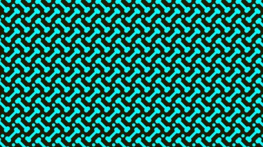 Siyah arkaplanda izole edilmiş şirin bir desen.