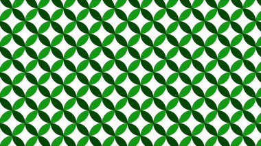 Üst üste binen dairesel geometrik desen tekrarlayan ve dinamik bir izlenim yaratır. Yüzey yumuşak çeşitleri ile pürüzsüz görünüyor koyu yeşil ve açık yeşil.