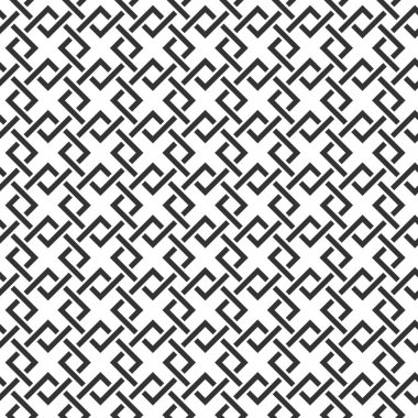 Beyaz arkaplana bağlanmadan Basit Geometrik Desen