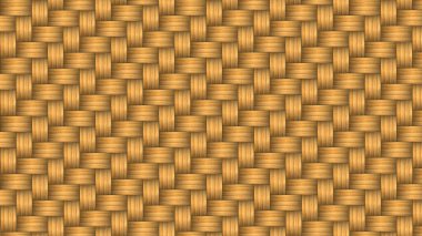 Bambu Örgü Örgü Vektör İllüstrasyon Kahverengi bambu ahşap ahşap doku arka planı. Retro örgü ahşap desen arka planı.