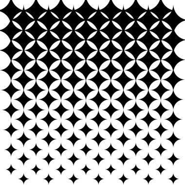 Bir yıldız ve çiçek motifi yaratan kesişen dairelerin optik geometrik deseni. Bu örüntü genellikle üst üste binen daireler ya da tessellasyon deseni olarak adlandırılır..