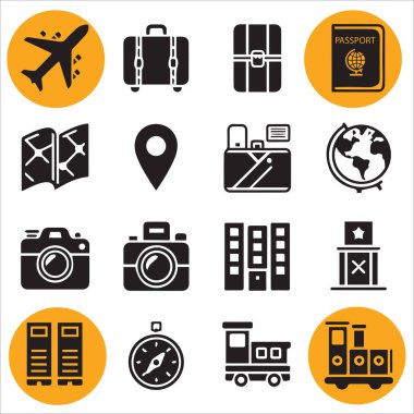 Seyahat Icons set vektör