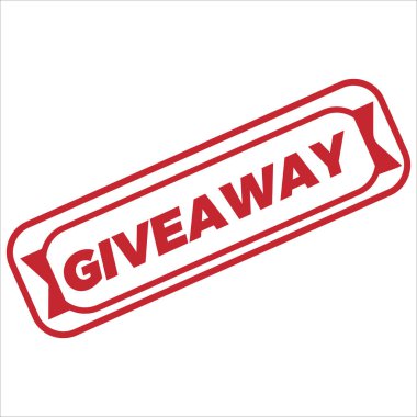 Giveaway stamp icon grunge distressed style