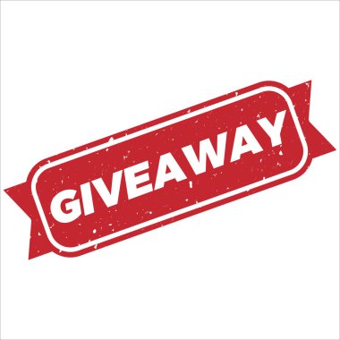 Giveaway stamp icon grunge distressed style