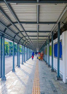 PEDESTRIAN TUNNEL TO BANDUNG STATION clipart