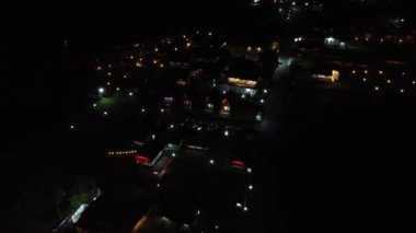 Banyumas Regency, Central Java, Endonezya 'daki Baturaden şehrinin insansız hava aracı görüntüsü. 01 Ocak 2024 'te bir profesyonel tarafından çekilmiştir. Güzel manzaralı harika bir şehir manzarası.