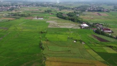 Banyumas Regency, Central Java, Endonezya 'daki Slamet Dağı' nın insansız hava aracı görüntüsü. 15 Ocak 2025 'te bir profesyonel tarafından çekilmiş. Güzel manzaralı harika bir manzara.