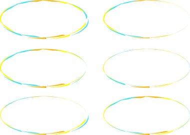 ışık rengarenk farklı soyut çemberler belirlenmiş vektör