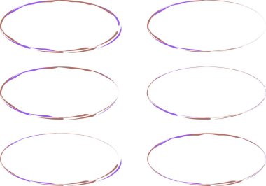  Leylak kahverengisi farklı soyut sanat çemberleri.