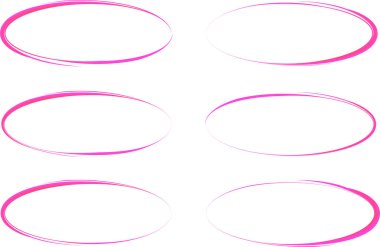 Pembe çizgili elipsler vektörü