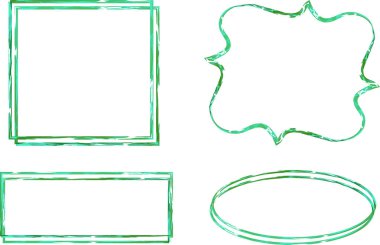 Çerçeveler yeşil model vektörü belirler