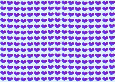 mavi renkli kalpler pürüzsüz desenli ambalaj kağıdı