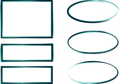 koyu yeşil renkli sanat çerçeveleri koleksiyon seti