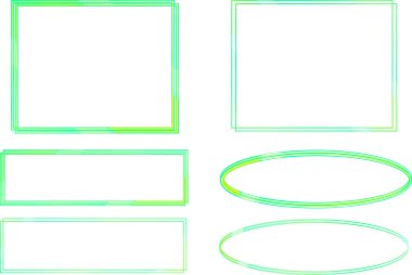 açık yeşil soyut çerçeveler vektörü belirler