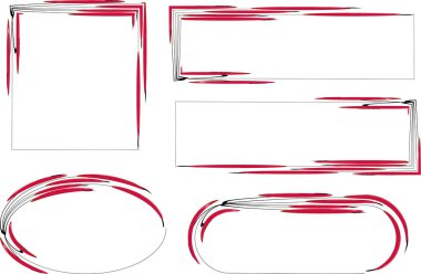 kırmızı renkli desen orijinal tasarım kırmızı çerçeveler