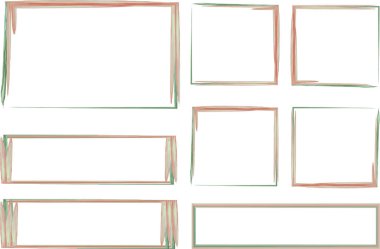 açık pembe suluboya çerçeveler