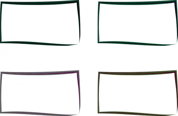 renkli gri siyah soyut eğri dikdörtgen seti