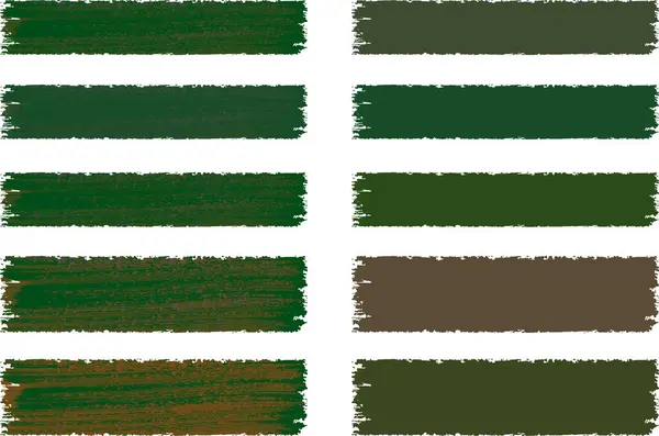 koyu yeşil haki rengi fırça darbeleri paleti